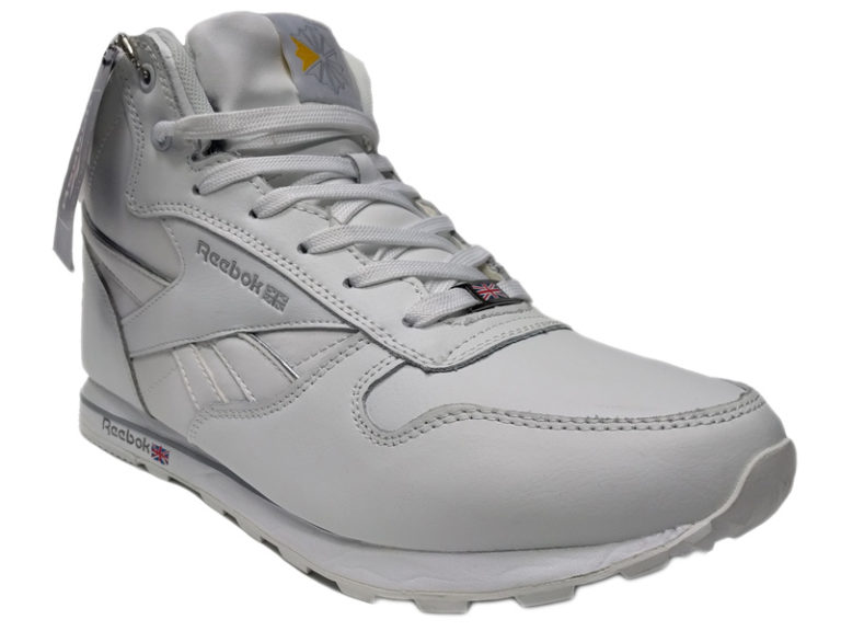 Reebok Classic Mid на меху белые (4046) — купить в Москве в дисконт