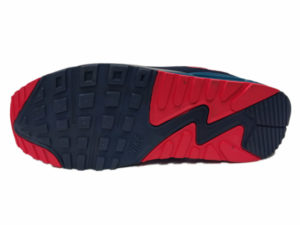 Зимние Nike Air Max 90 Mid серые с красно-синим - фото подошвы