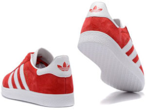 Adidas Gazelle красные с белым