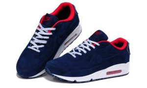 Зимние Nike Air Max 90 VT с мехом синие (36-44)