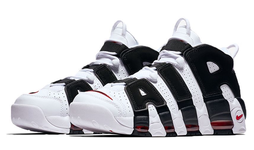 Nike air uptempo store white and black