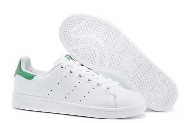 Adidas Stan Smith белые с зеленым (35-44)
