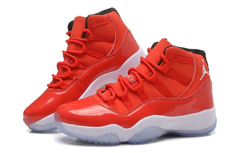 Air jordan 11 cheap retro red and white