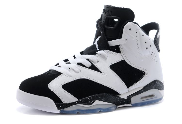 white and black retro 6