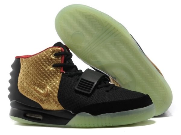 Nike Yeezy Kanye West черно-золотые (40-45)