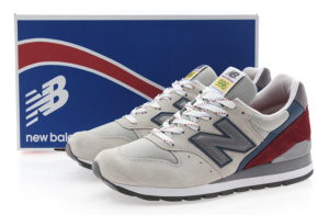 Кроссовки New Balance 996 бежевые с красным (35-39)