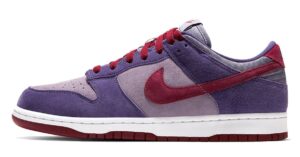 Nike SB Dunk Low Pro фиолетовые с бордовым нубук мужские (40-44)